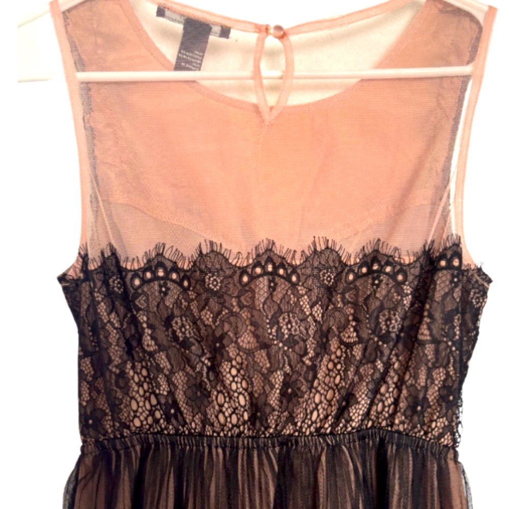 Forever 21  Black Lace and Pink Dress, Size Small - Picture 3 of 6